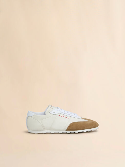 Off-white nylon Softy Soccer sneaker - Sneakers