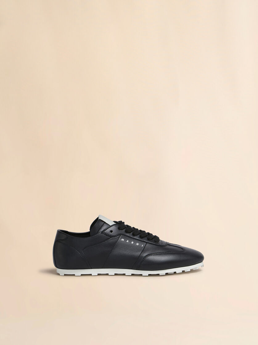 Schwarze Softy Soccer-Sneakers aus Nappaleder - Sneakers - Image 1
