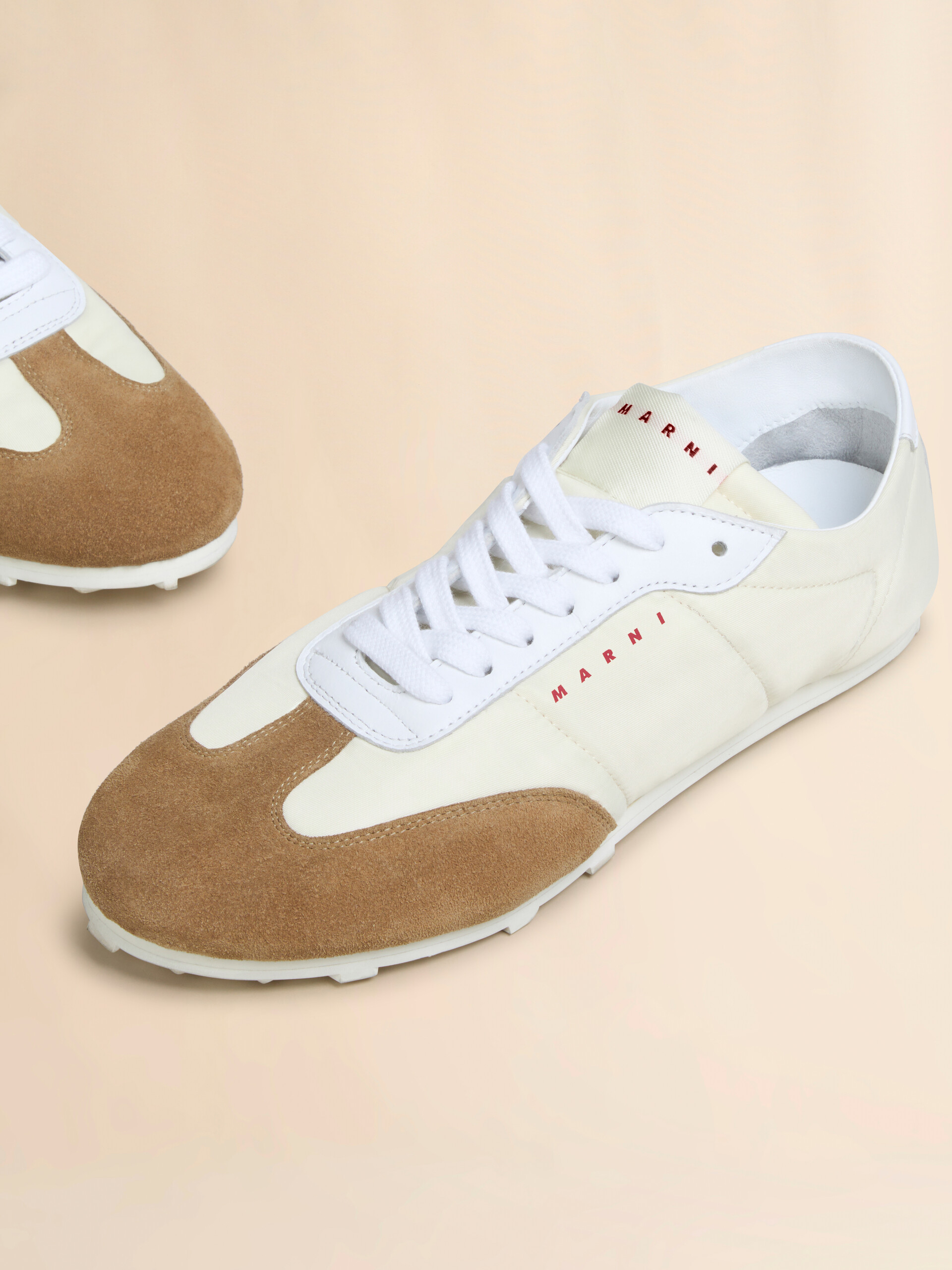 Off-white nylon Softy Soccer sneaker - Sneakers - Image 4