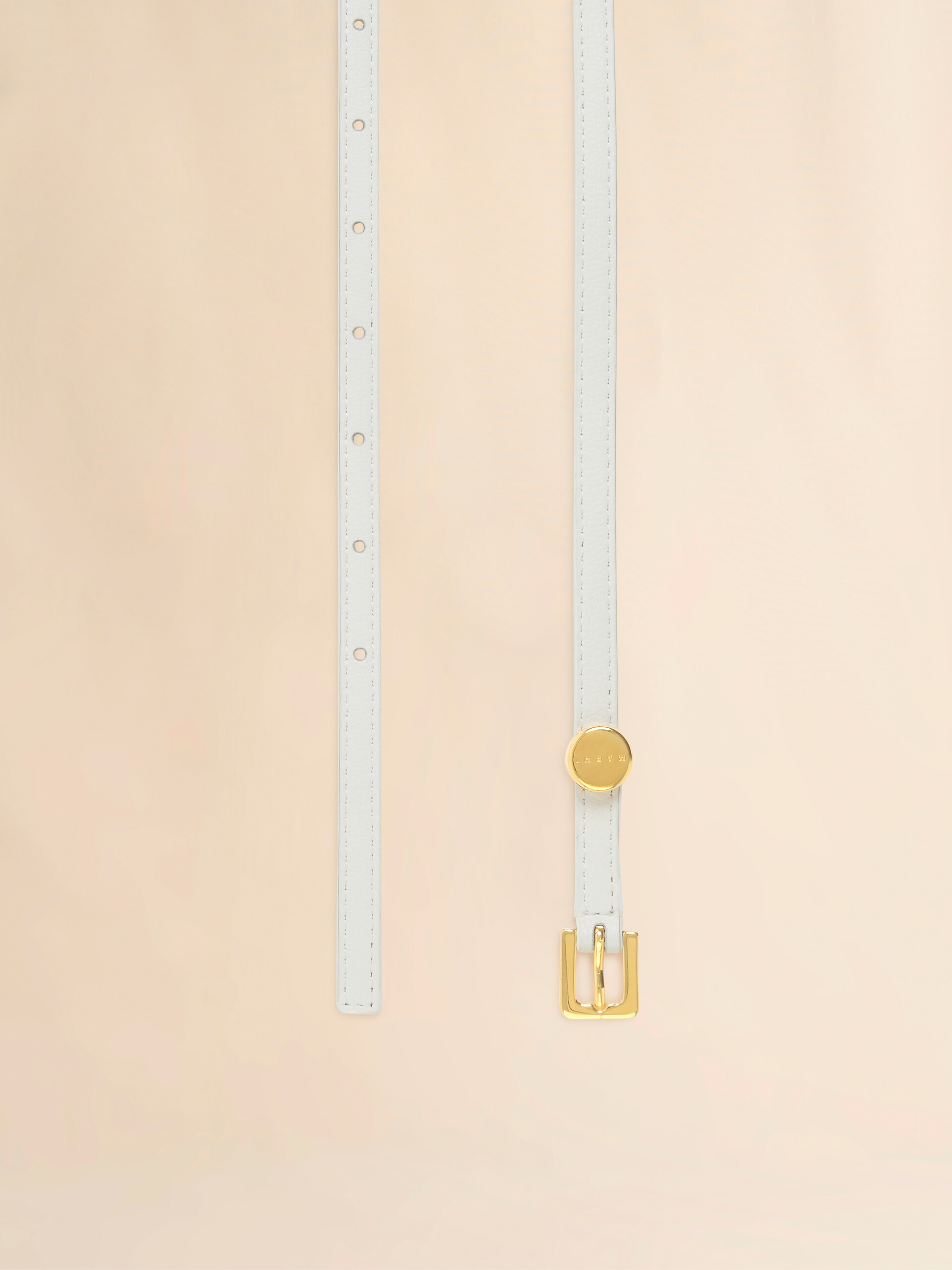 Black leather Envelope belt - Belts - Image 3